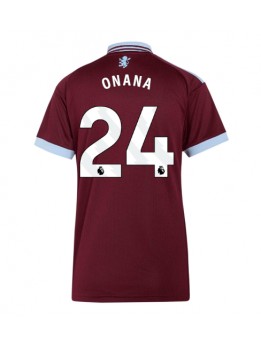 Aston Villa Amadou Onana #24 Replika Hemmakläder Dam 2026-27 Kortärmad Aston Villa Amadou Onana #24 Replika Hemmakläder Dam 2026-27 Kortärmad